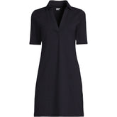 Women's Plus Size Starfish Elbow Sleeve Polo Dress