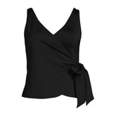 Women's Petite Side Tie Tankini Top