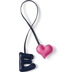 Letter E Faux Leather Bag Charm