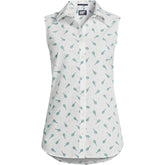 Women's Plus Size No Iron Sleeveless Shirt