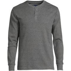Men's Big and Tall Knit Rib Pajama Henley
