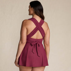 Women's Plus Size SlenderSuit Multi Way Swim Dress One Piece Swimsuit