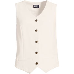 Women's Crepe Button Front Vest