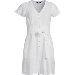 Women's Plus Size Flutter Sleeve Linen Romper