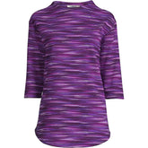 Women's Serious Sweats 3/4 Sleeve Funnel Neck Top
