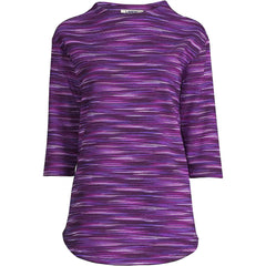 Women's Serious Sweats 3/4 Sleeve Funnel Neck Top