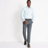 Men's No Iron Straight Fit Plain Front Chino Pant