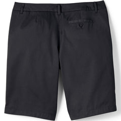 School Uniform Women's Plain Front Blend Chino Shorts