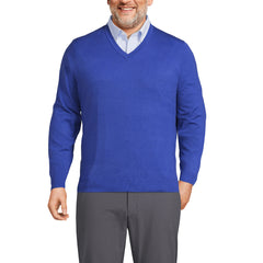 Men's Big Performance Long Sleeve Vneck Pullover Sweater