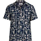 Men's Tall Short Sleeve Hawaiian Camp Collar Shirt
