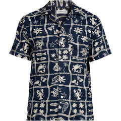 Men's Big Short Sleeve Hawaiian Camp Collar Shirt