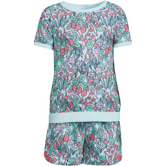 Girls Short Sleeve Tee and Shorts Pajama Set