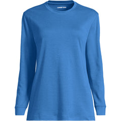 Women's Cotton Relaxed Long Sleeve Crew Neck