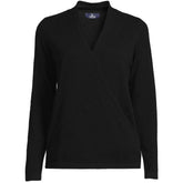 Women's Cashmere Long Sleeve Wrap Sweater