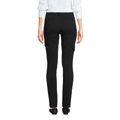 Women's Petite Mid Rise Slim Cargo Chino Pants