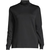 Women's Long Sleeve Supima Mock Turtleneck