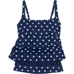 Women's D-Cup Chlorine Resistant Tummy Control Square Neck Underwire Tankini Swimsuit Top