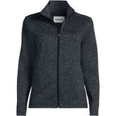 Women's Plus Sweater Fleece Zip Front Jacket