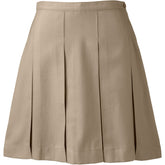 School Uniform Women's Box Pleat Skirt Above the Knee