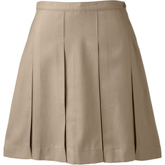 School Uniform Women's Box Pleat Skirt Above the Knee