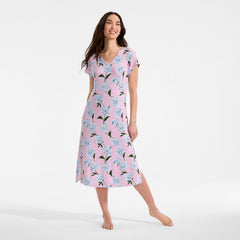 Women's Petite Cooling Cap Sleeve Midi Nightgown