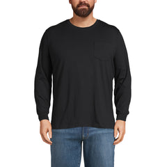 Men's Big and Tall Super-T Long Sleeve T-Shirt with Pocket