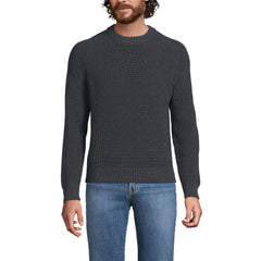 Men's Tall Cotton Drifter Saddle Crewneck Shaker Sweater