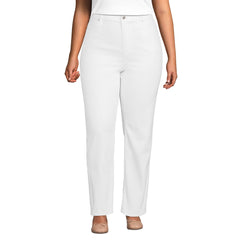 Women's Plus Size High Rise Straight Leg Jeans