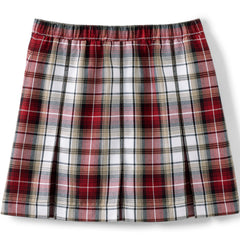 School Uniform Girls Plaid Box Pleat Skirt Top of the Knee