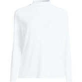 Women's Drapey Rib Skimming Long Sleeve Mock Neck