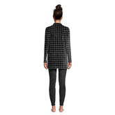Women's Cozy Pajama Set Long Sleeve Top and Print Leggings