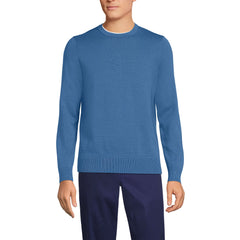Men's Tall Fine Gauge Cotton Crew Neck Sweater
