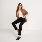 Women's Petite Mid Rise Straight Leg Jeans