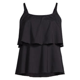 Women's Scoop Neck Tiered Tankini Swimsuit Top