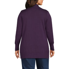 School Uniform Women's Plus Size Cotton Modal Shawl Collar Cardigan Sweater