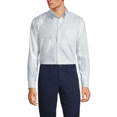 Men's No Iron Supima Cotton Pinpoint Buttondown Collar Dress Shirt