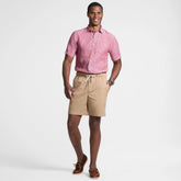 Men's Traditional Fit Short Sleeve Linen Shirt