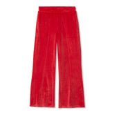 Girls Wide Leg Velour Pants