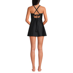 Women's Long Torso Essential Tie Back Ruched Dresskini Top