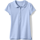 Girls Short Sleeve Peter Pan Collar Polo Shirt