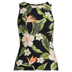 Women's Petite High Neck UPF 50 Sun Protection Modest Tankini Swimsuit Top