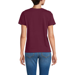 School Uniform Women's Supima Jersey Short Sleeve Relaxed Tee Shirt