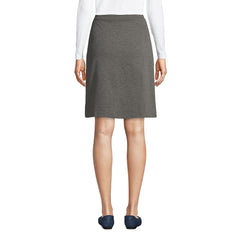 Women's Ponte Button Front Skort Above the Knee