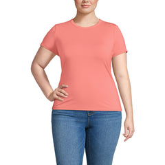 Women's Plus Size Short Sleeve Cooling Crew Neck T-Shirt