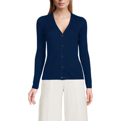 Women's Petite Drifter Baby Cable VNeck Cardigan Sweater - Set Top