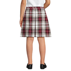 School Uniform Girls Plaid Box Pleat Skirt Top of the Knee