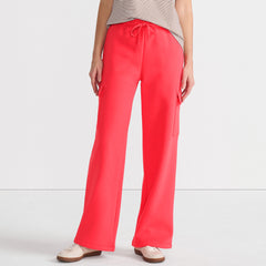 Women's Petite Serious Sweats High Rise Wide Leg Cargo Pant - Set Bottom