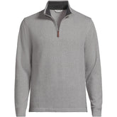 Men's Big and Tall Bedford Rib Casual Quarter Zip Pullover Sweater