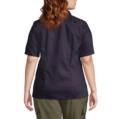 Women's Plus Size Short Sleeve Performance Twill Shirt