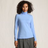 Petite Lightweight Jersey Long Sleeve Turtleneck